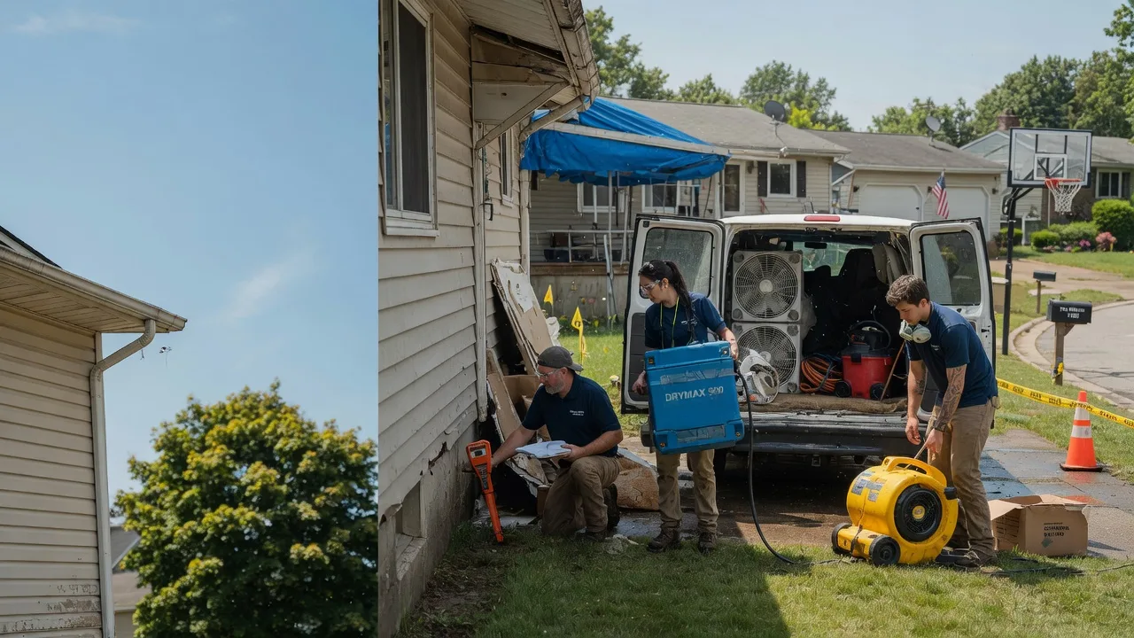 Ceiling Leak Cleanup in Seward, IL near me